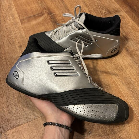 Adidas TMAC 1 Shoes 2012 Philly All Star Retro Basketball Mens 11 Silver Black - Picture 1 of 7